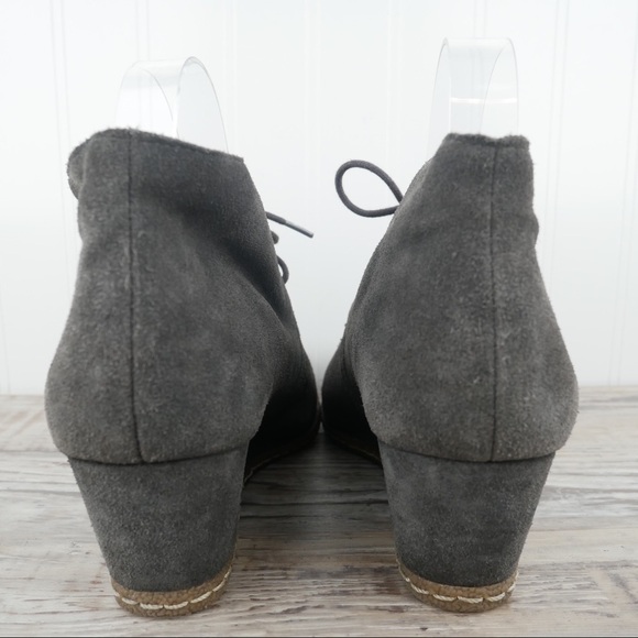 Franco Sarto wedge booties gray suede - Picture 6 of 9